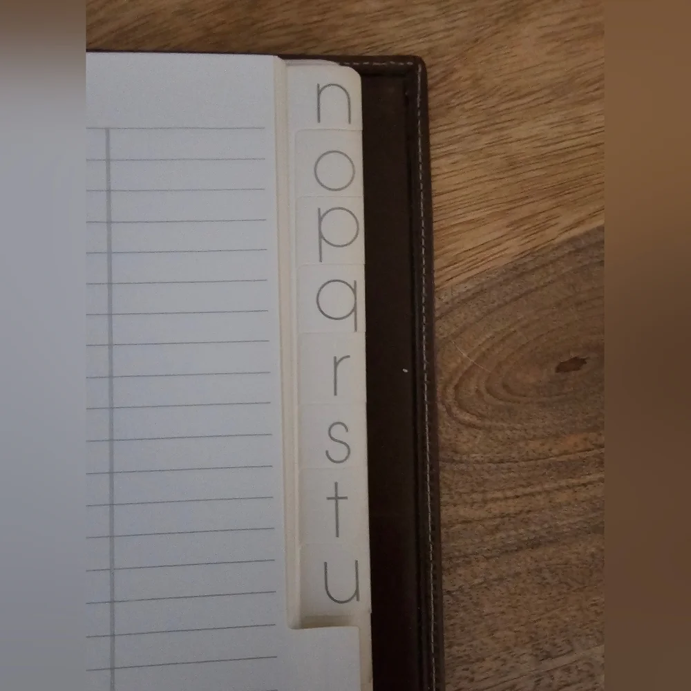 LOEWE Vintage Leather Notebook with Logo